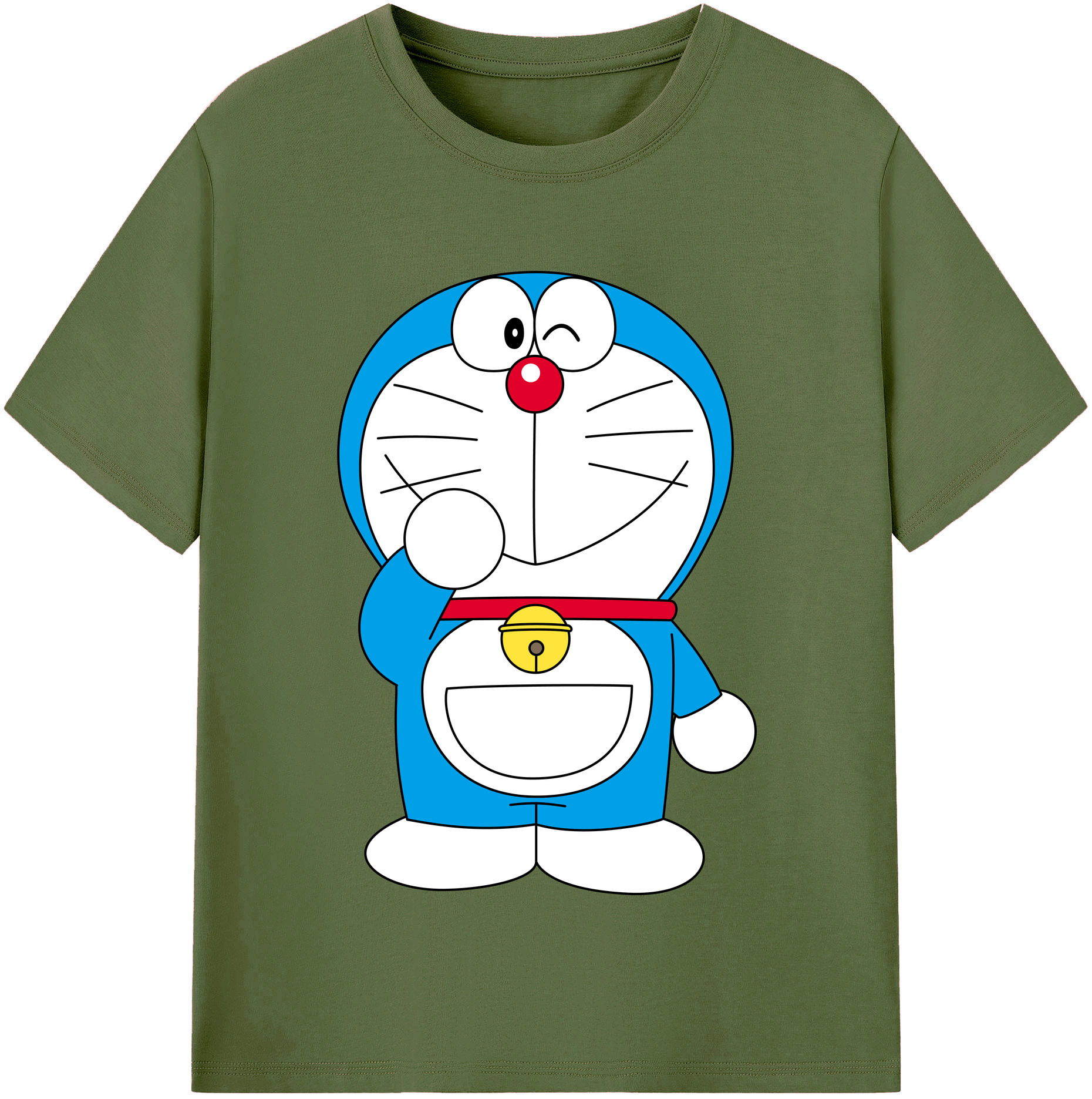 （画像用） ドラえもん Doraemon 綿100％半袖Tシャツ（フロントプリント）